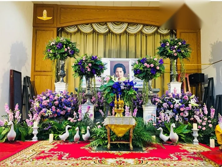 ผลงานจัดดอกไม้งานศพ งานศพจริง Funeral Decor