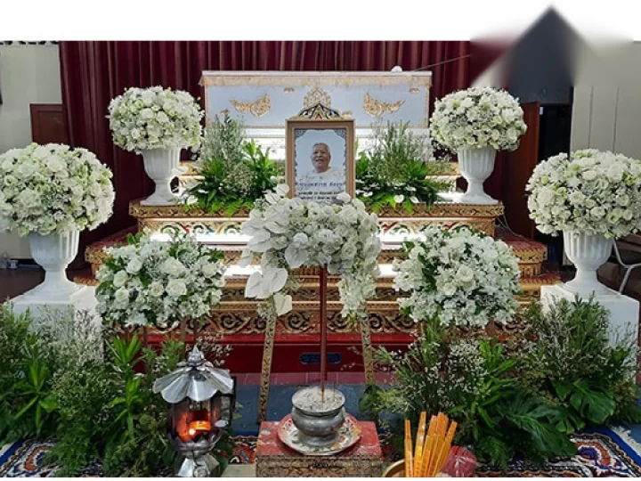 ดอกไม้งานศพ เขตธนบุรี ฝั่งธน ส่งด่วน 24 ชม. จัดดอกไม้งานศพ กรุงเทพ