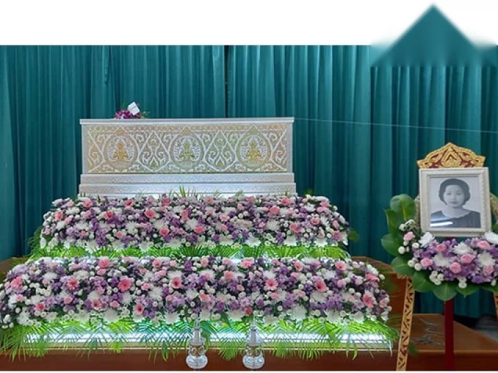 ผลงานจัดดอกไม้งานศพ งานศพจริง Funeral Decor