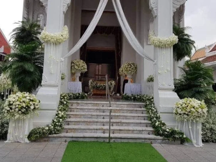 ผลงานจัดดอกไม้งานศพ งานศพจริง Funeral Decor