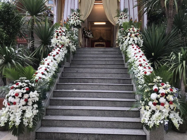 ผลงานจัดดอกไม้งานศพ งานศพจริง Funeral Decor