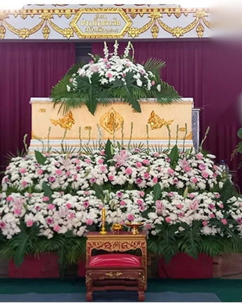 ดอกไม้หน้าศพ ชุดแก้วกัลยา ศรัทธา จัดดอกไม้งานศพ กรุงเทพ